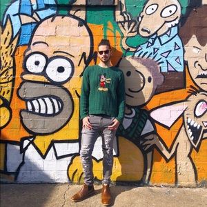 Disney Mickey Mouse Cable Knit Sweater